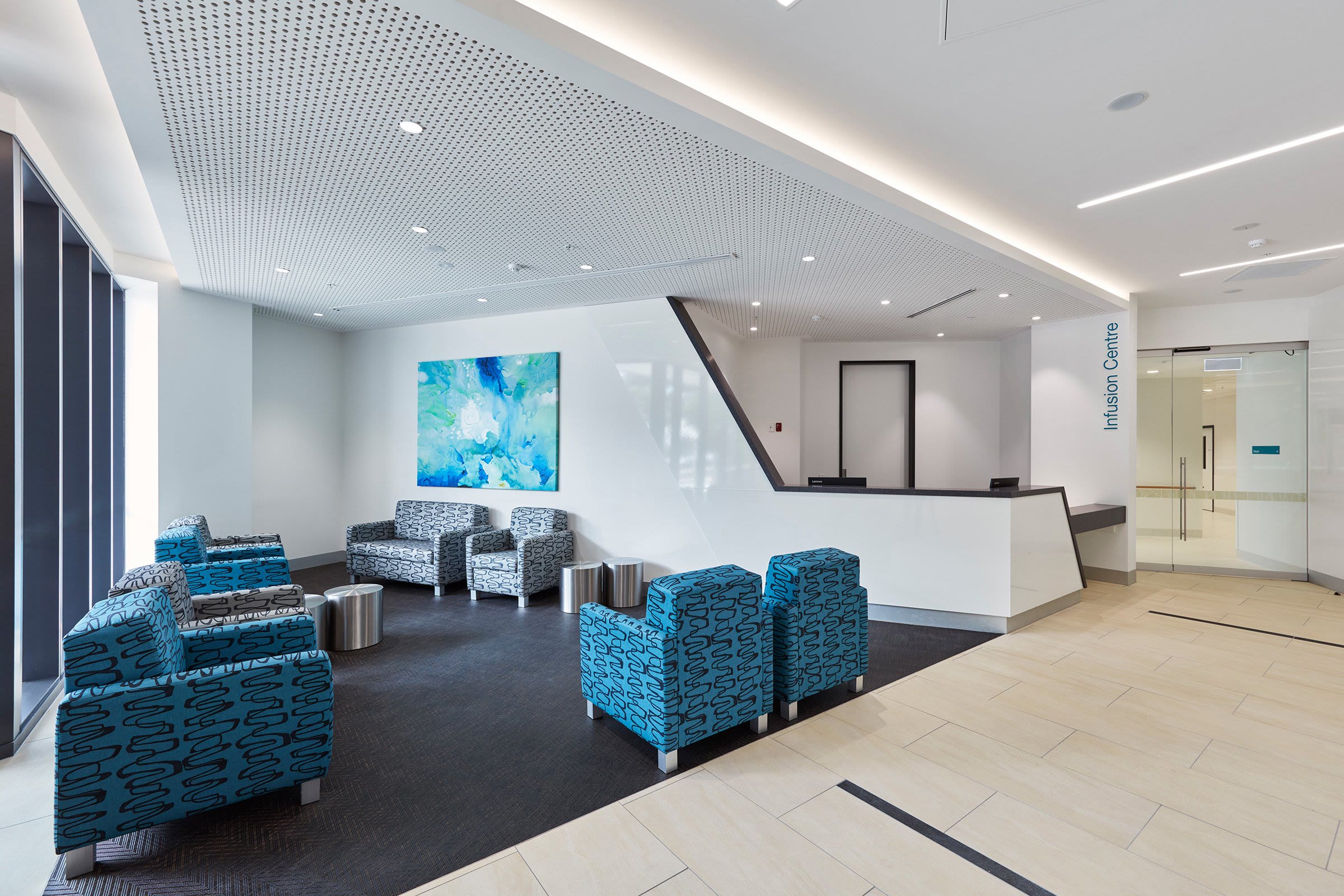 The PASO Infusion Centre lounge at 5 Susono Way, Frankston